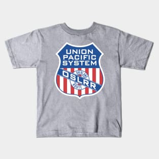 Union Pacific Oregon Short Line Railroad Old Style Logo Kids T-Shirt